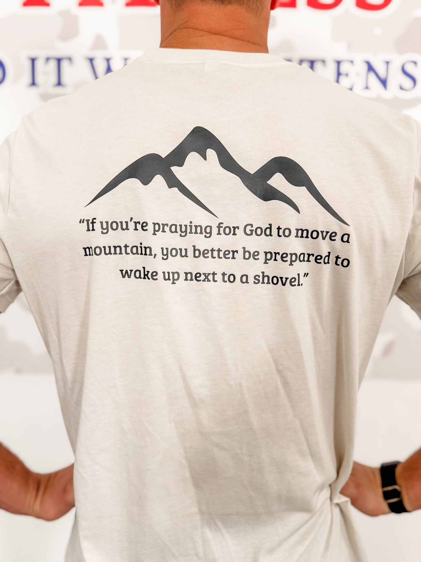 Unisex Mega Strong Tee in Oatmeal