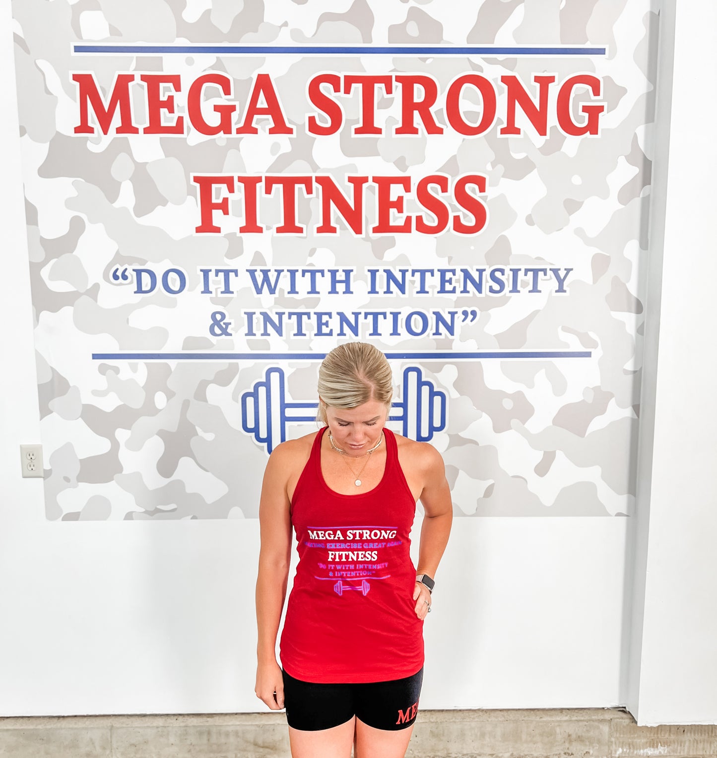 Red Mega Strong Fitted Tank