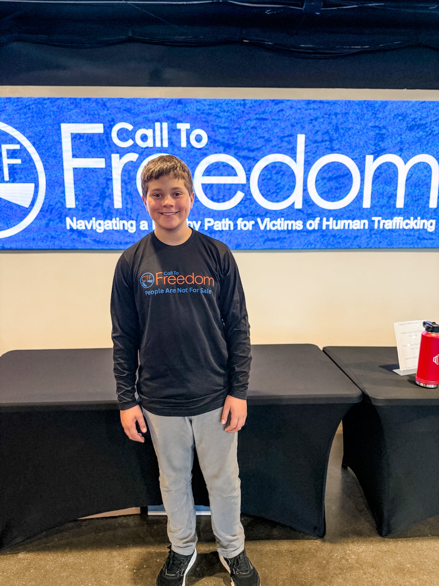 Call to Freedom Black Unisex Long Sleeve Tee