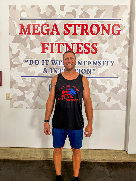 New! Men’s Black “Face the Storm” Muscle Tank