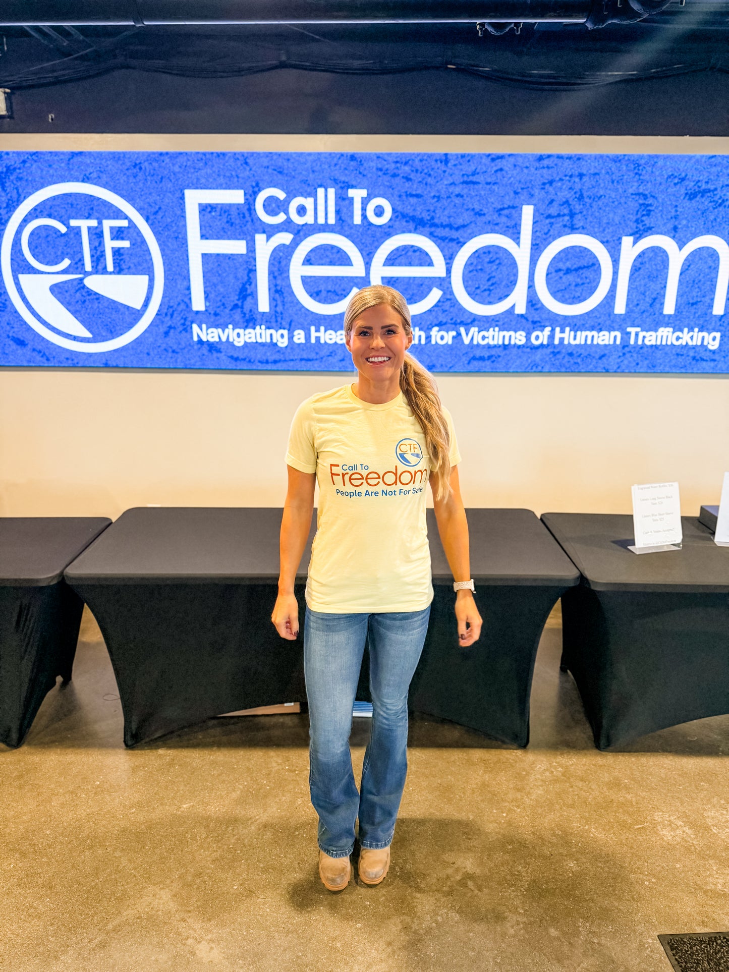 Call to Freedom Bright Yellow Unisex Tee