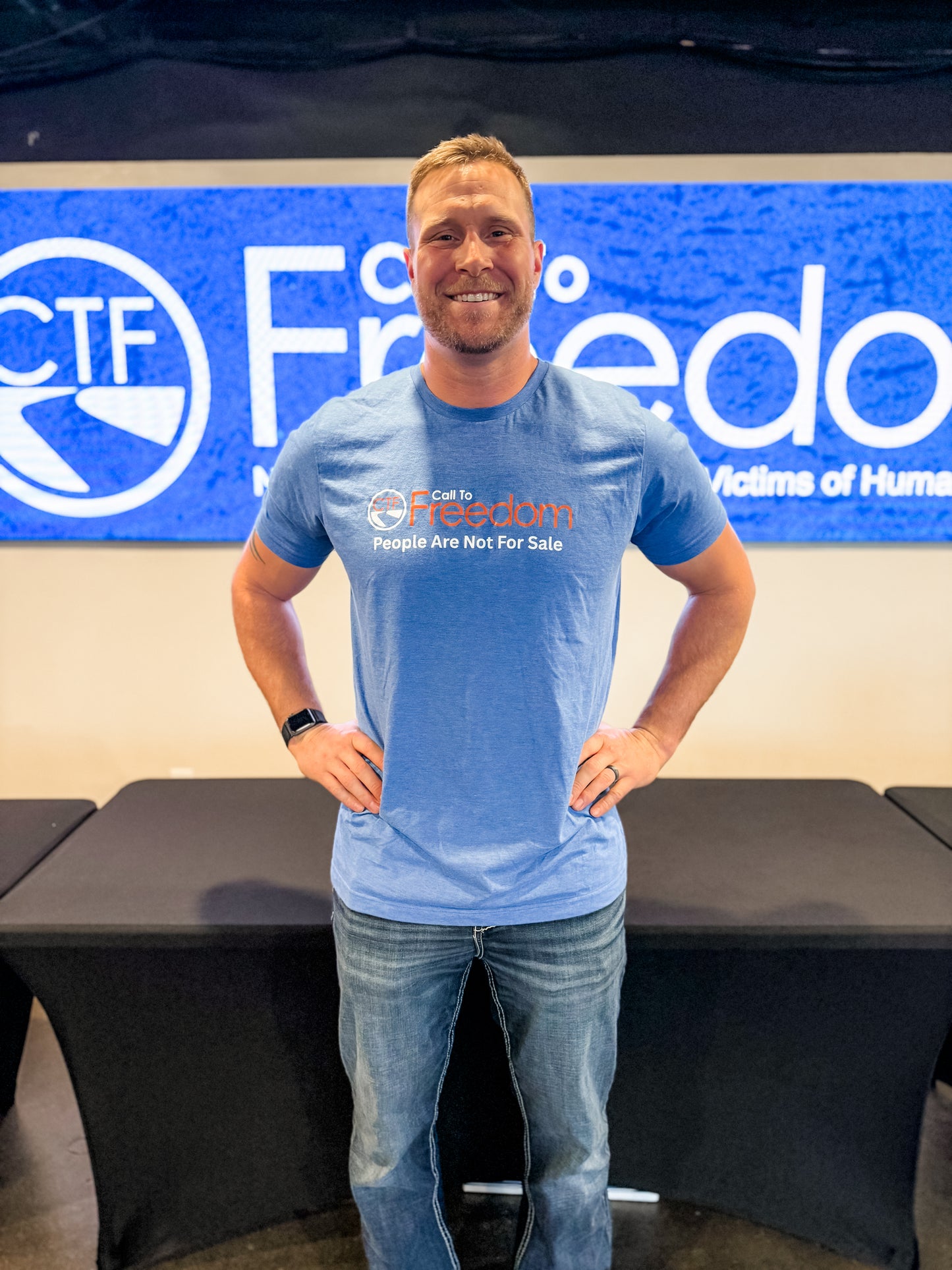 Call to Freedom Unisex Blue Tee