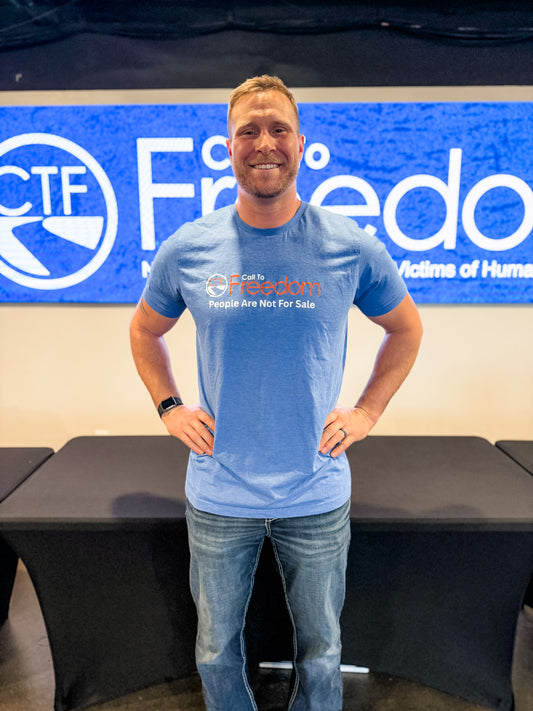 Call to Freedom Unisex Blue Tee